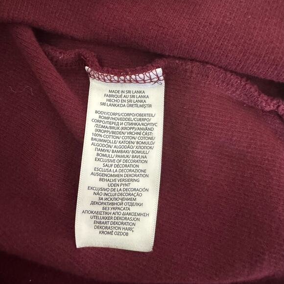 Polo Ralph Lauren 1/4 Zip Pullover Sweater Size XL Red Maroon Long Sleeve - Picture 6 of 7